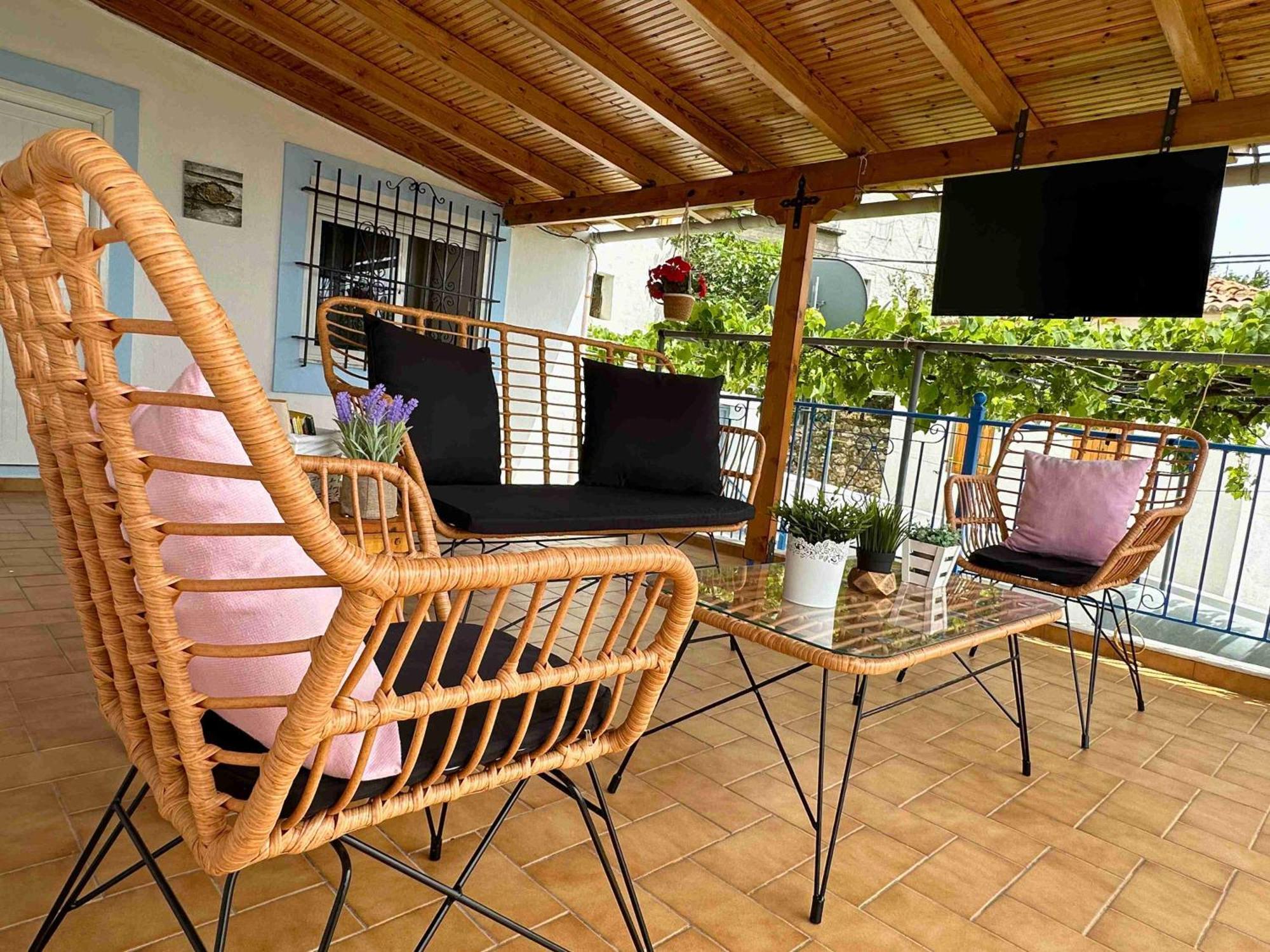 Kalderimi View House Villa Dhermi Exterior photo